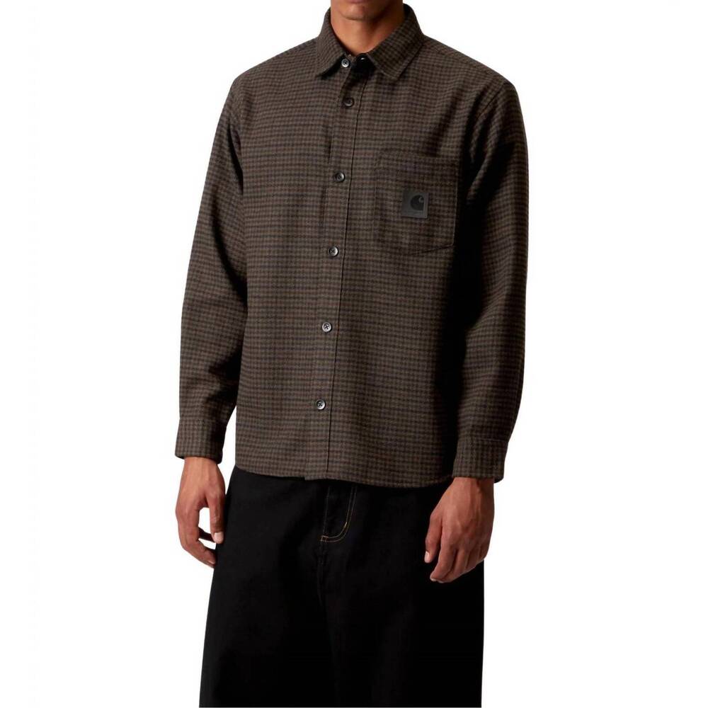 NEW CARHARTT WIP lowis shirt in vitola heather